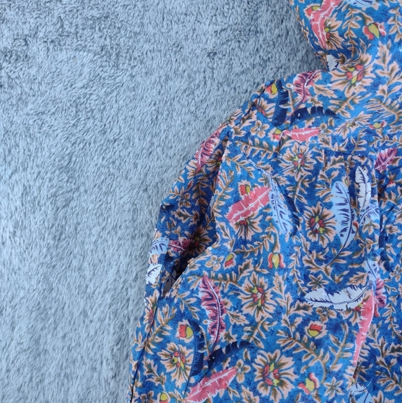 Knox Rose Off the Coast Floral Tiered Boho Midi Sundress XXL - Picture 5 of 9